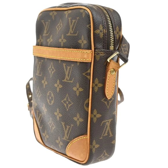 LOUIS VUITTON Danube Shoulder Bag Monogram Leather Brown France M45266 30YH514 - Picture 2 of 16